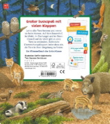 Buchcover und Innenansicht für das Buch: Mein Sachen suchen Wimmelbuch: Tiere und ihre Kinder