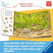 Buchcover und Innenansicht für das Buch: Mein Sachen suchen Wimmelbuch: Tiere und ihre Kinder