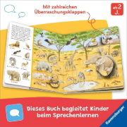 Buchcover und Innenansicht für das Buch: Mein Sachen suchen Wimmelbuch: Tiere und ihre Kinder