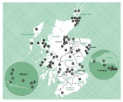 Buchcover und Innenansicht für das Buch: Soul Places Schottland - Die Seele Schottlands spüren