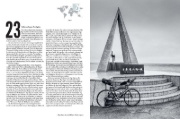 Buchcover und Innenansicht für das Buch: Staunen - Mit dem Rennrad an die Enden der Welt