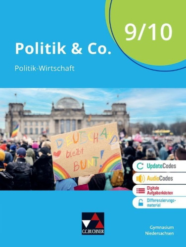 Buchcover und Innenansicht für das Buch: Politik & Co. Niedersachsen 9/10 - neu
