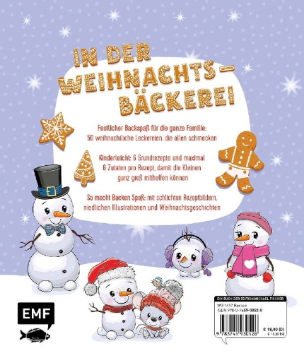 Buchcover und Innenansicht für das Buch: Backen mit Kids (Kindern) - Weihnachten