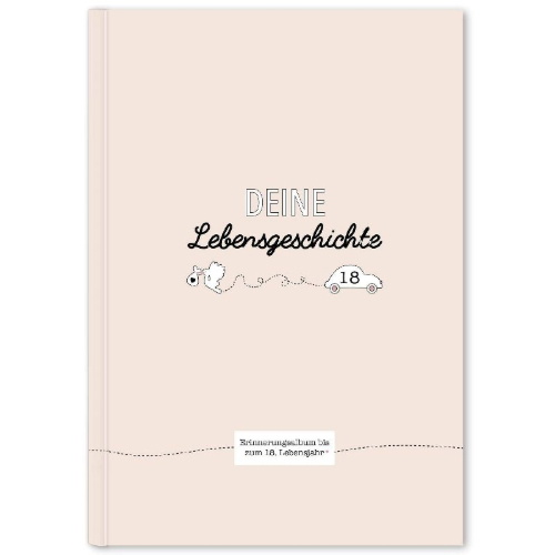 Buchcover und Innenansicht für das Buch: Deine Lebensgeschichte