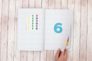 Buchcover und Innenansicht für das Buch: Mein Adventskalender zum Rätseln, Spielen und Basteln