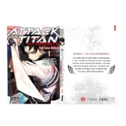 Buchcover und Innenansicht für das Buch: Shingeki no kyojin kuinaki sentaku full color kanzenban