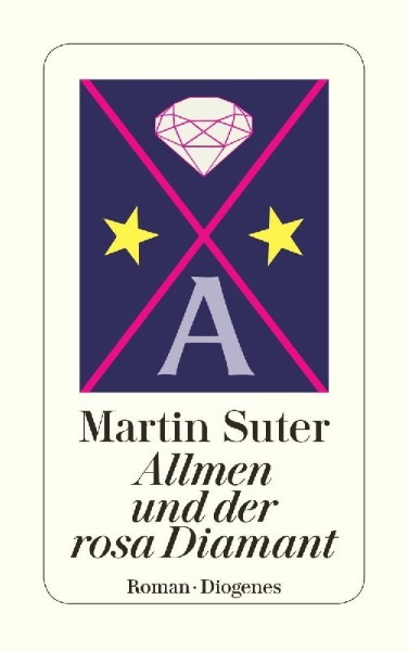 Buchcover und Innenansicht für das Buch: Allmen und der rosa Diamant
