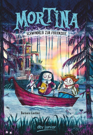Buchcover und Innenansicht für das Buch: Mortina e la vacanza al Lago Mistero