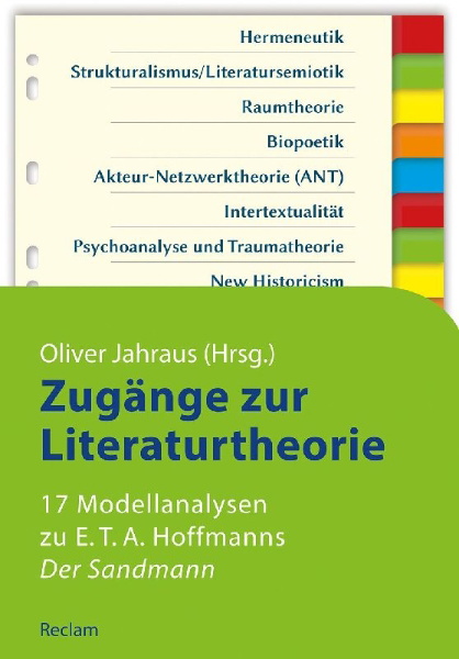 Buchcover und Innenansicht für das Buch: Zugänge zur Literaturtheorie. 17 Modellanalysen zu E.T.A. Hoffmanns »Der Sandmann«