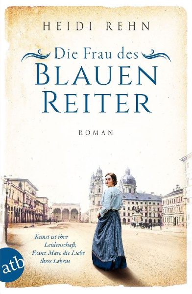 Buchcover und Innenansicht für das Buch: Die Frau des Blauen Reiter