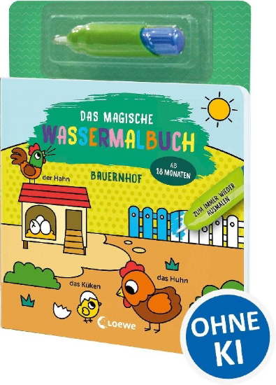 Buchcover und Innenansicht für das Buch: Mes Premiers Dessins Magiques - La Ferme