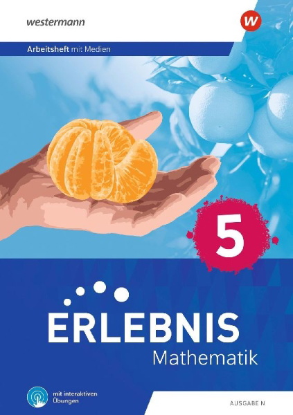 Buchcover und Innenansicht für das Buch: Erlebnis Mathematik - Ausgabe N. Arbeitsheft 5 mit interaktiven Übungen