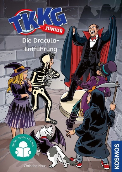 Buchcover und Innenansicht für das Buch: TKKG Junior, 7, Die Dracula-Entführung