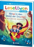 Buchcover und Innenansicht für das Buch: Leselöwen 2. Klasse - Reise in den Wald der Drachen