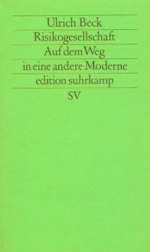 Buchcover und Innenansicht für das Buch: Risikogesellschaft. Auf dem Weg in eine andere Moderne