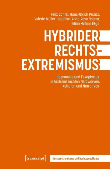 Buchcover und Innenansicht für das Buch: Hybrider Rechtsextremismus