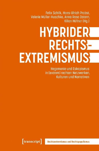 Buchcover und Innenansicht für das Buch: Hybrider Rechtsextremismus