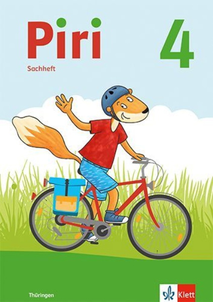 Buchcover und Innenansicht für das Buch: Piri 4 Sachunterricht. Arbeitsheft mit Reisefibel Klasse 4.  Ausgabe für Thüringen