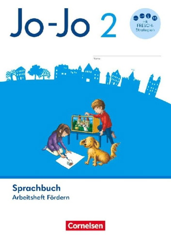 Buchcover und Innenansicht für das Buch: Jo-Jo Sprachbuch 2. Schuljahr - Allgemeine Ausgabe 2024 - Arbeitsheft Fördern