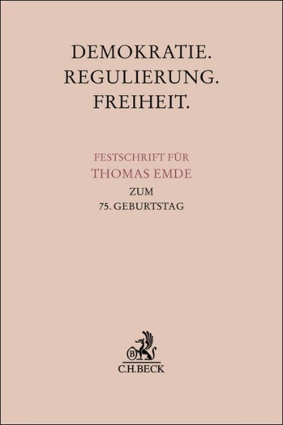 Buchcover und Innenansicht für das Buch: Demokratie. Regulierung. Freiheit.