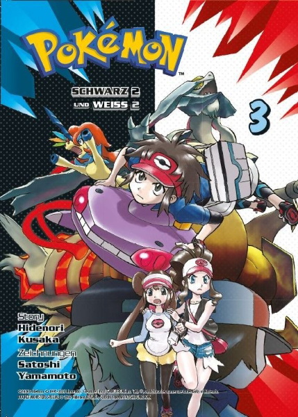 Buchcover und Innenansicht für das Buch: Pokémon Schwarz 2 und Weiss 2
