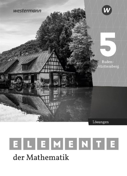 Buchcover und Innenansicht für das Buch: Elemente der Mathematik SI 5. Lösungen. Für Baden-Württemberg