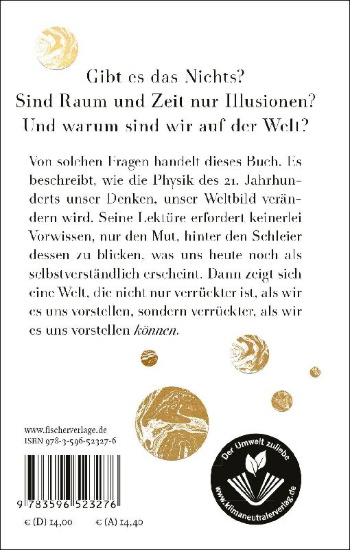 Buchcover und Innenansicht für das Buch: Das All und das Nichts