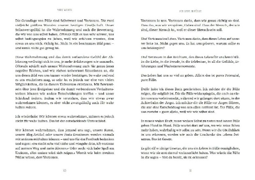 Buchcover und Innenansicht für das Buch: Vier Worte, die dein Leben für immer verändern