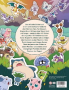 Buchcover und Innenansicht für das Buch: Pokémon: the official Sticker Book of the Kanto Region