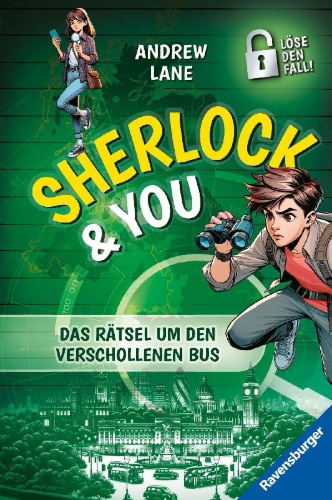 Buchcover und Innenansicht für das Buch: Sherlock & You, Band 3 - Das Rätsel um den verschollenen Bus