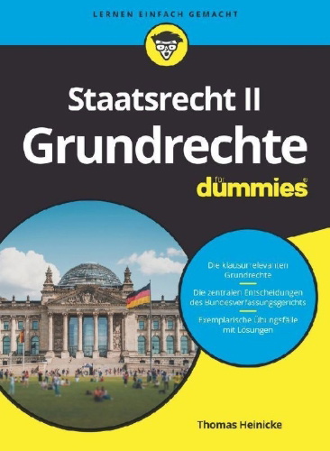 Buchcover und Innenansicht für das Buch: Staatsrecht II: Grundrechte für Dummies