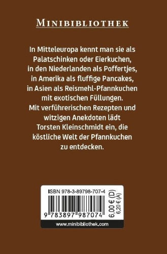 Buchcover und Innenansicht für das Buch: Pfannkuchen, Pancakes & mehr