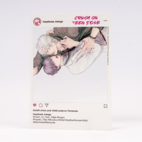 Buchcover und Innenansicht für das Buch: Crush on teen edge