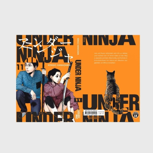 Buchcover und Innenansicht für das Buch: Under Ninja
