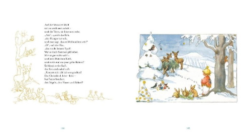 Buchcover und Innenansicht für das Buch: Weihnachten im Winterwald