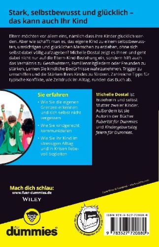 Buchcover und Innenansicht für das Buch: Elternratgeber starke Kinder für Dummies