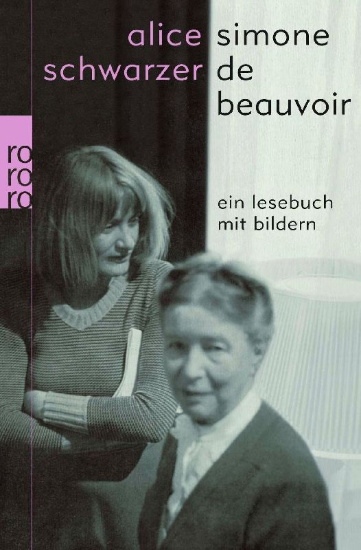 Buchcover und Innenansicht für das Buch: Simone de Beauvoir - Ein Lesebuch mit Bildern