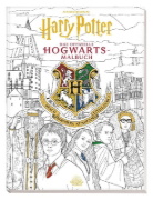 Buchcover und Innenansicht für das Buch: Harry Potter: An Official Hogwarts Coloring Book