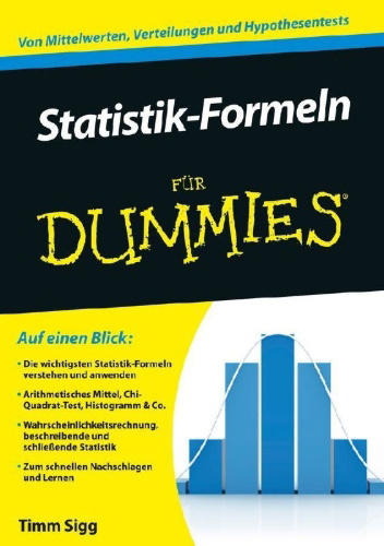 Buchcover und Innenansicht für das Buch: Statistik-Formeln für Dummies