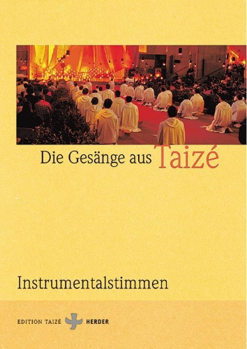 Buchcover und Innenansicht für das Buch: Gesänge aus Taize. Instrumentalstimmen