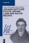 Buchcover und Innenansicht für das Buch: Johann Gottlieb Fichte: Grundlage des Naturrechts
