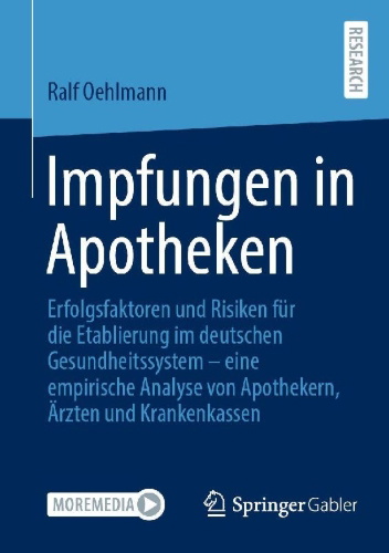 Buchcover und Innenansicht für das Buch: Impfungen in Apotheken