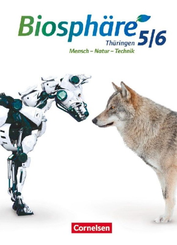 Buchcover und Innenansicht für das Buch: Biosphäre Sekundarstufe I. 5./6. Schuljahr - Gymnasium Thüringen - Schülerbuch