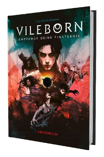 Buchcover und Innenansicht für das Buch: Vileborn - Grundregelwerk