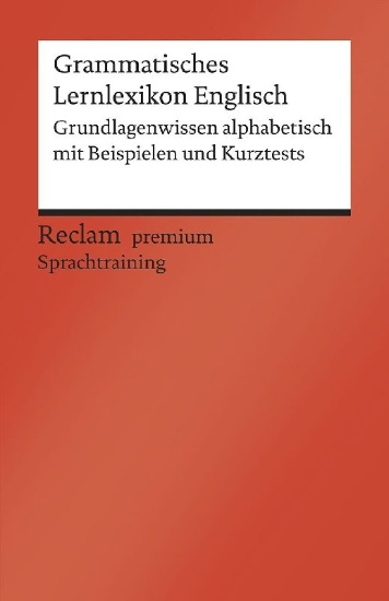 Buchcover und Innenansicht für das Buch: Grammatisches Lernlexikon Englisch