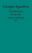 Buchcover und Innenansicht für das Buch: Il sacramento del linguaggio