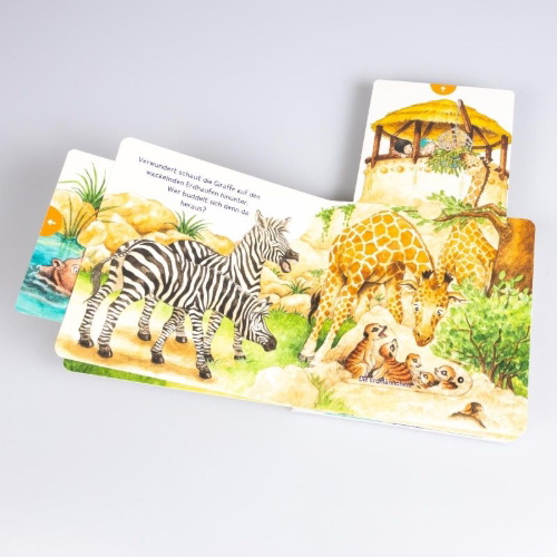 Buchcover und Innenansicht für das Buch: Mein erstes Hör mal (Soundbuch ab 1 Jahr): Im Zoo
