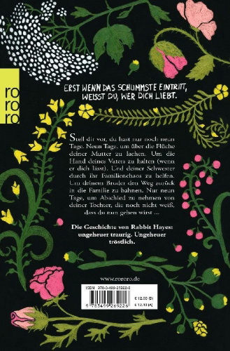 Buchcover und Innenansicht für das Buch: The Last Days of Rabbit Hayes