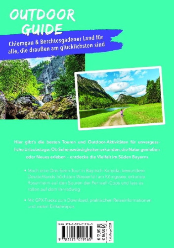Buchcover und Innenansicht für das Buch: MARCO POLO OUTDOOR GUIDE Reiseführer Chiemgau & Berchtesgadener Land