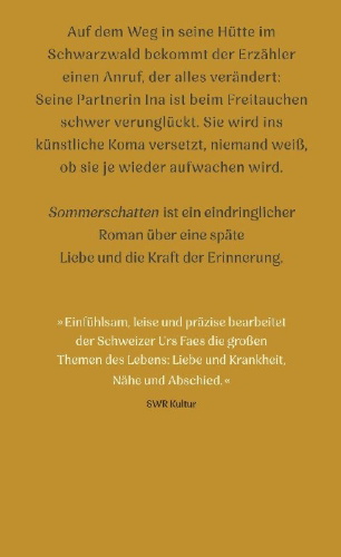 Buchcover und Innenansicht für das Buch: Sommerschatten
